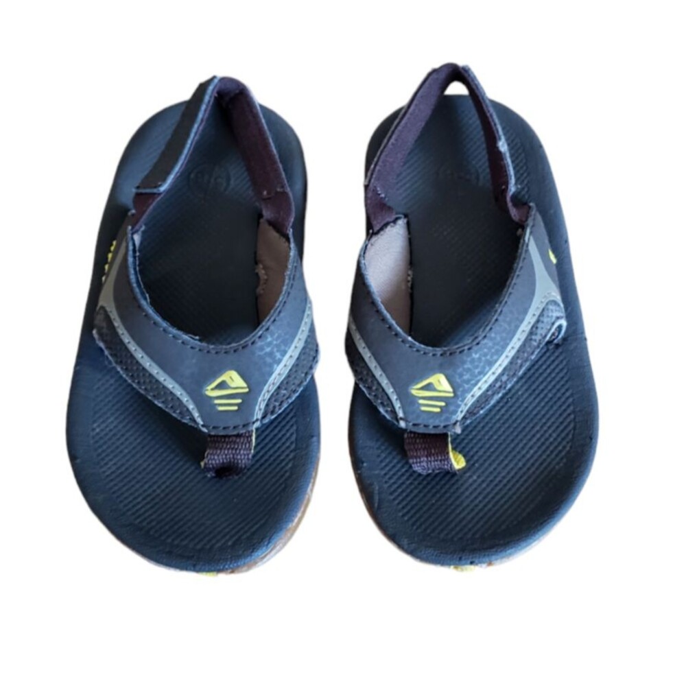 Reef Toddler Kid's Slap II  Sandals Brown Flip Flop w/ Backstrap  Toddler Size 6